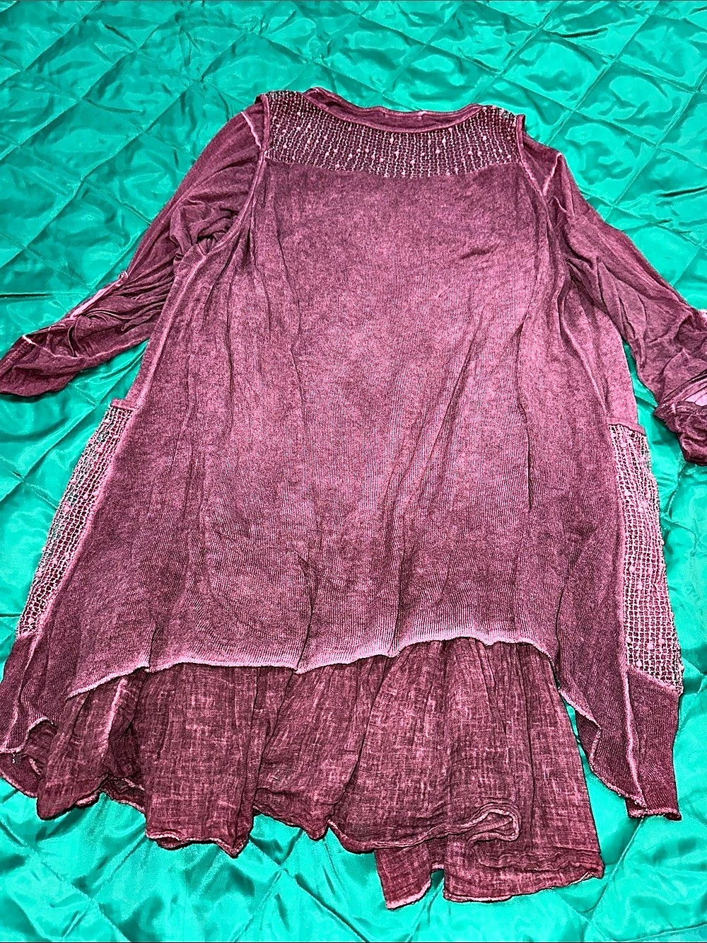 Fierce Purple Layered Ruffle Tunic - Picture 5 of 6